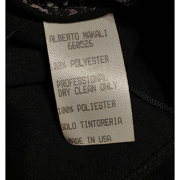 Vtg 90s Alberto Makali Kimono Cardigan Womens Small Leopard Floral Fringe Whimsi - Picture 6 of 9